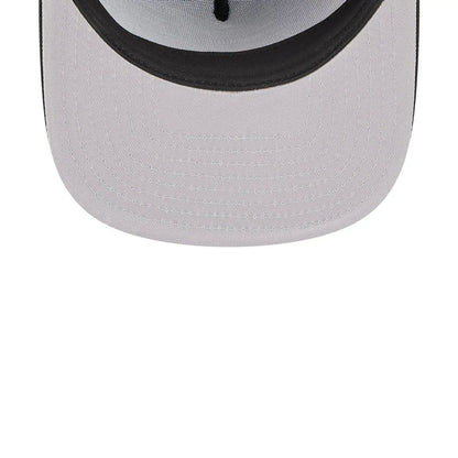 Pictured is this NBA Classic Minnesota Timberwolves 9FIFTY A-Frame Snapback Adjustable cap in black. 2