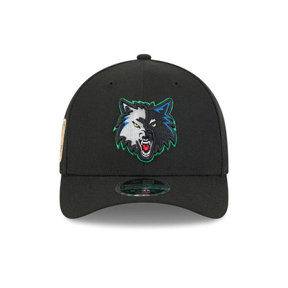 Pictured is this NBA Classic Minnesota Timberwolves 9FORTY M-Crown Adjustable cap in black. 4