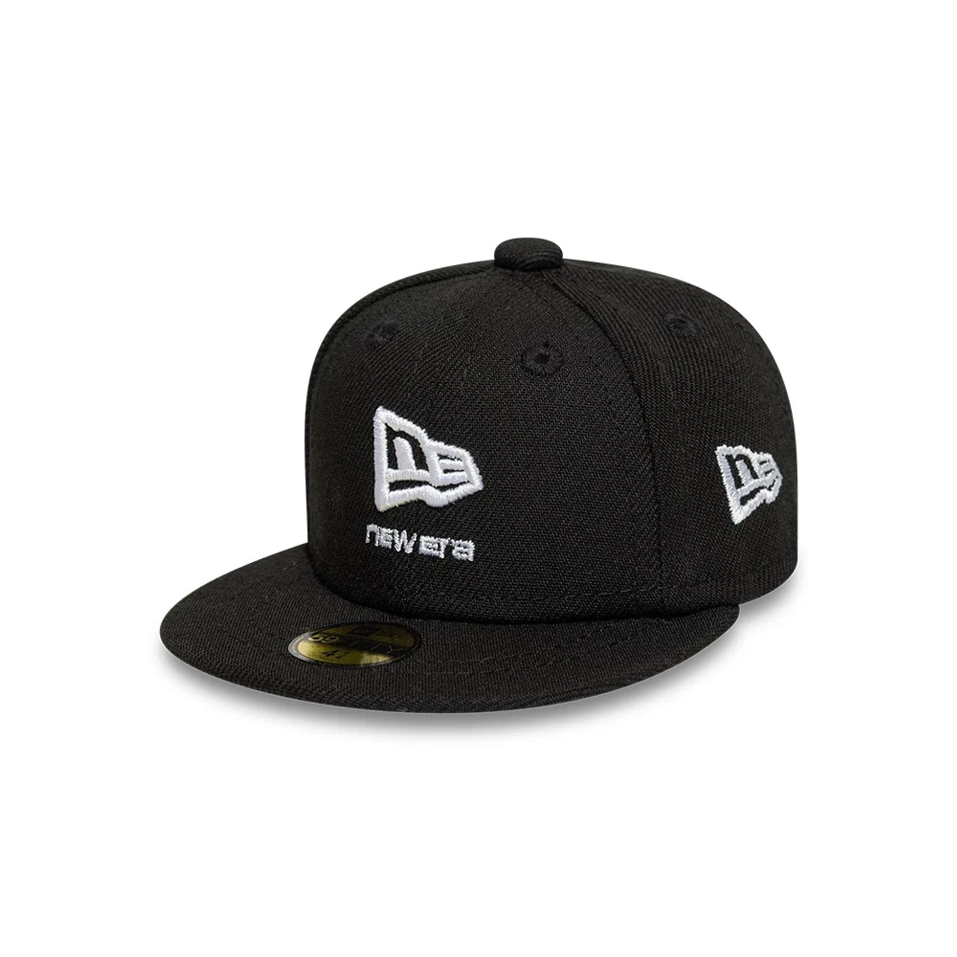 New Era Flag Logo Black Mini 59FIFTY Fitted Cap | NEC UK