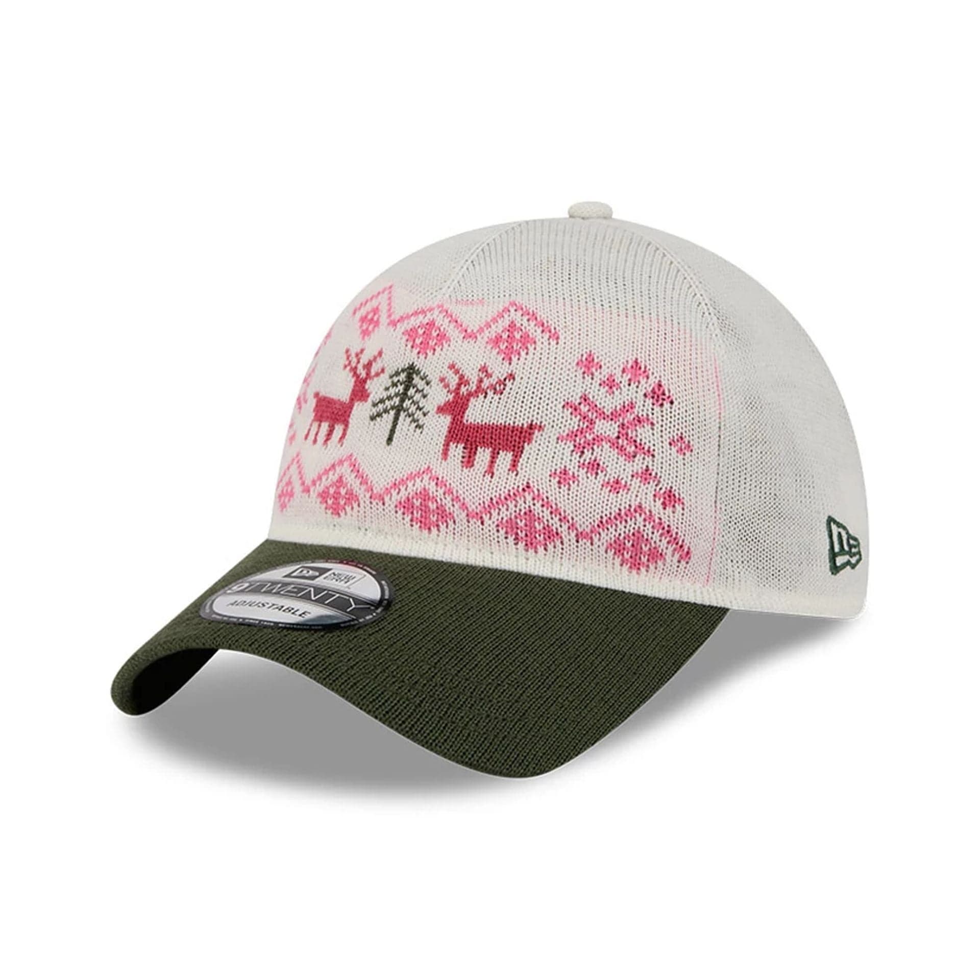 Pictured is this New Era Holiday Essentials 9TWENTY cap in white. 1