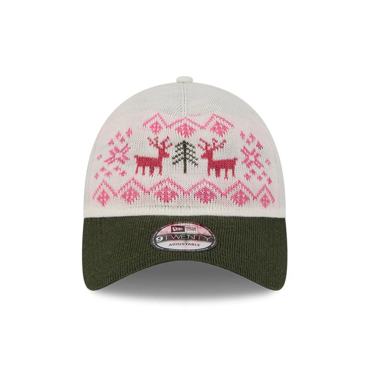 Pictured is this New Era Holiday Essentials 9TWENTY cap in white. 2
