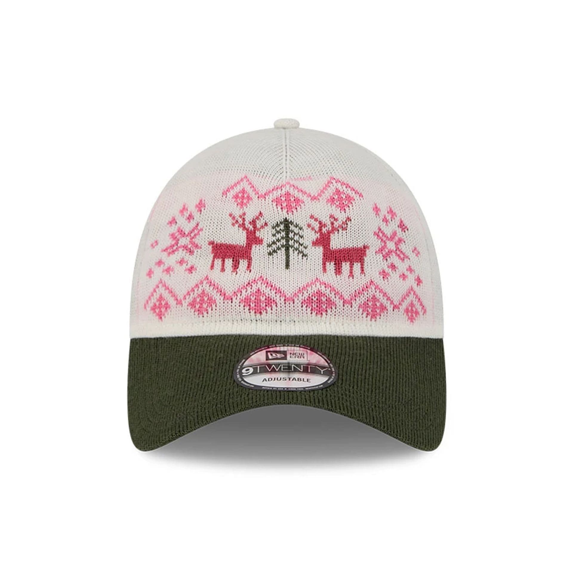 Pictured is this New Era Holiday Essentials 9TWENTY cap in white. 2