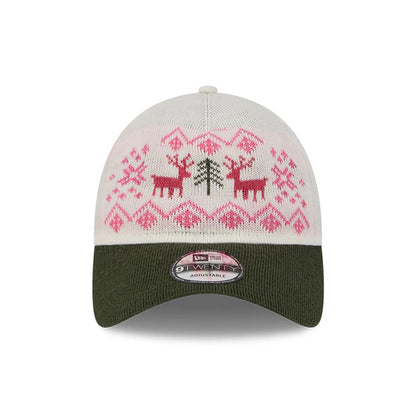 Pictured is this New Era Holiday Essentials 9TWENTY cap in white. 2