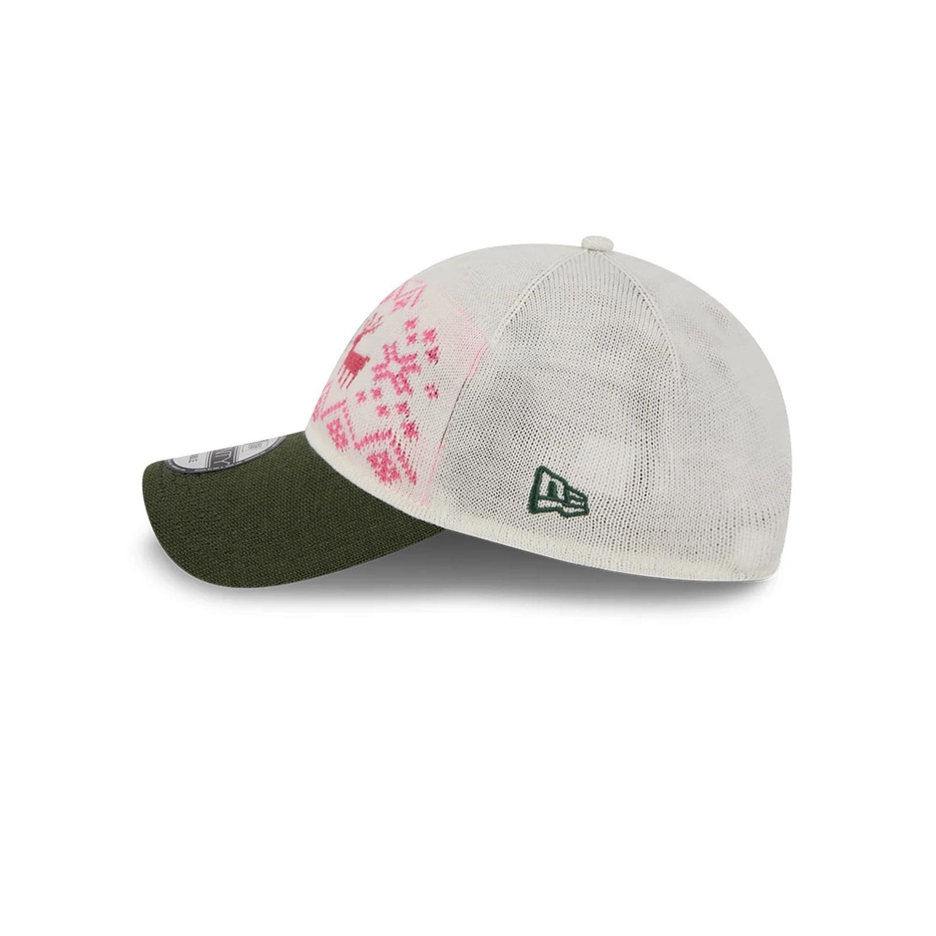 Pictured is this New Era Holiday Essentials 9TWENTY cap in white. 5