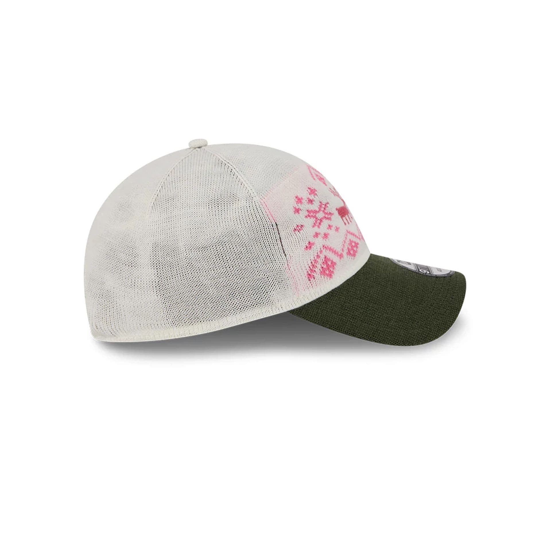 Pictured is this New Era Holiday Essentials 9TWENTY cap in white. 6