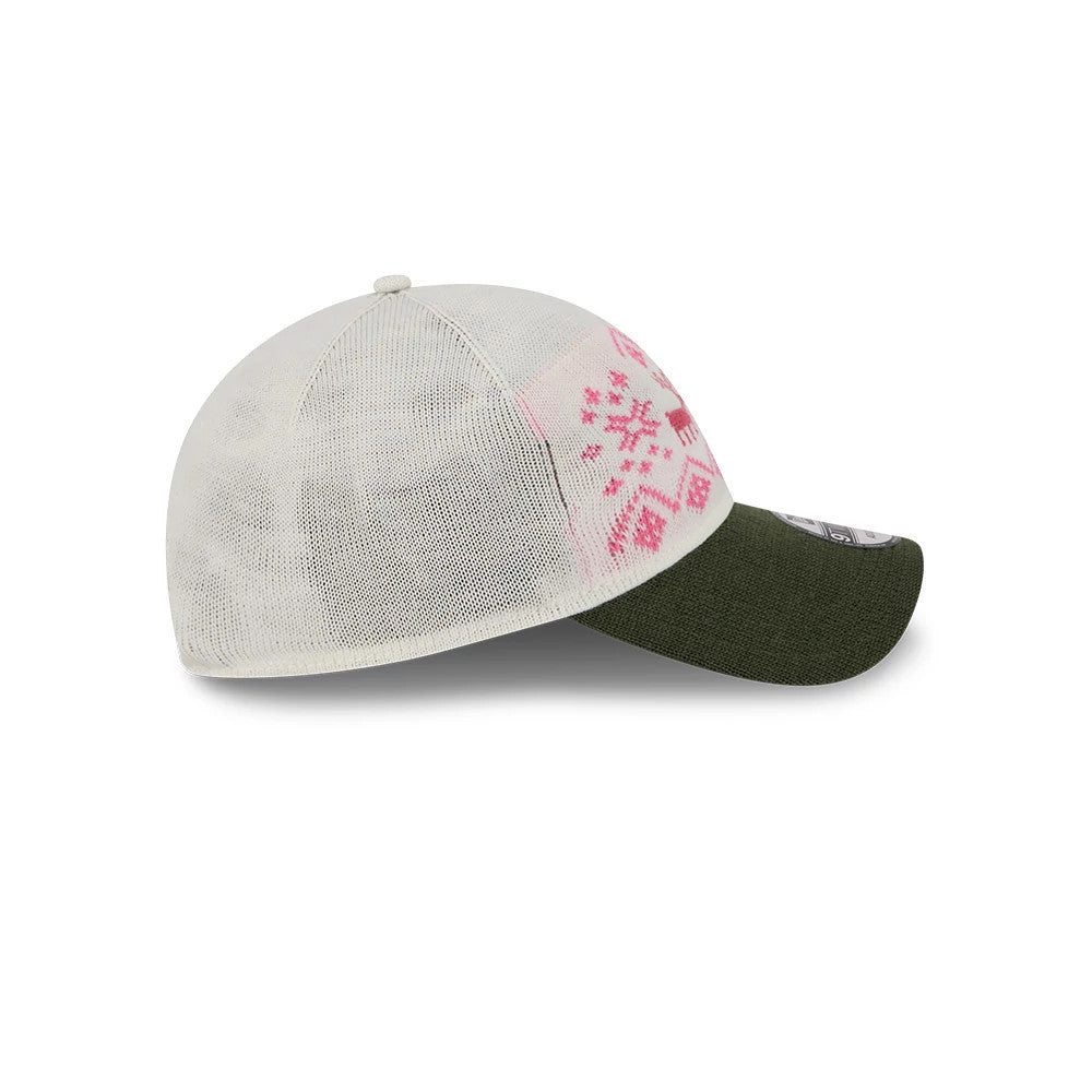 Pictured is this New Era Holiday Essentials 9TWENTY cap in white. 6