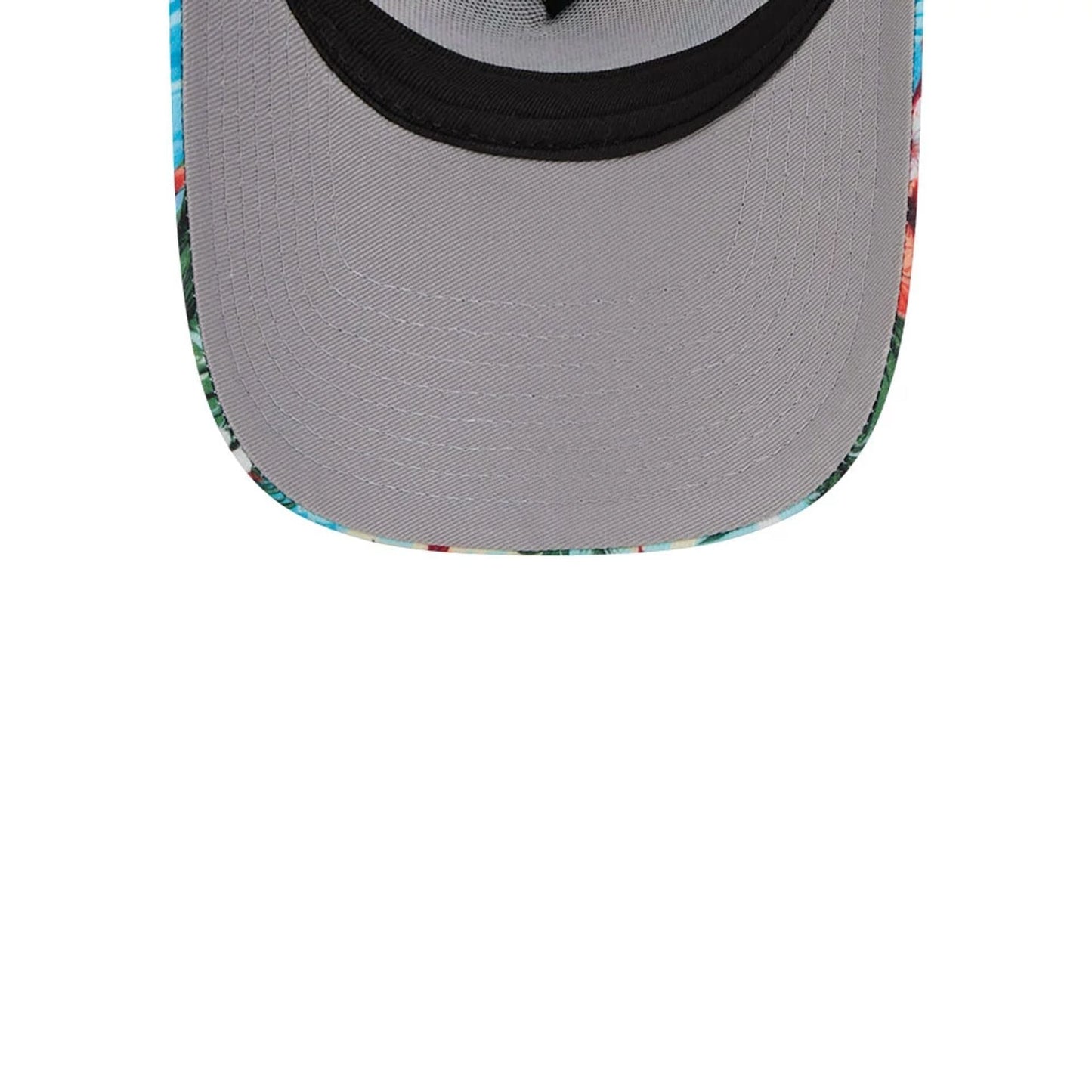 Pictured is this New Era Holiday Essentials 9FORTY A-Frame Trucker cap in white. 2