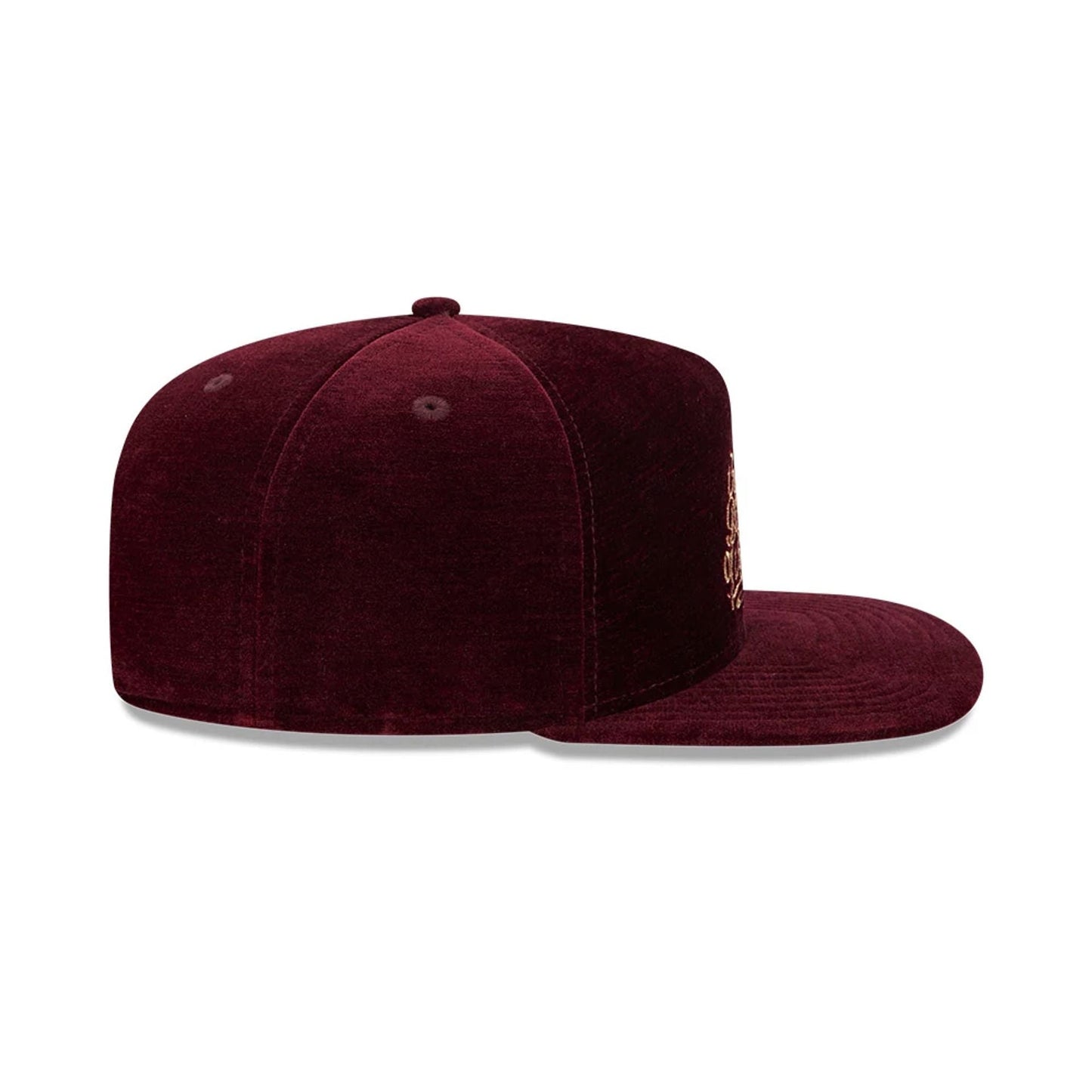 Pictured is this New Era Holiday Essentials 9FIFTY A-Frame Snapback cap in dark purple. 7