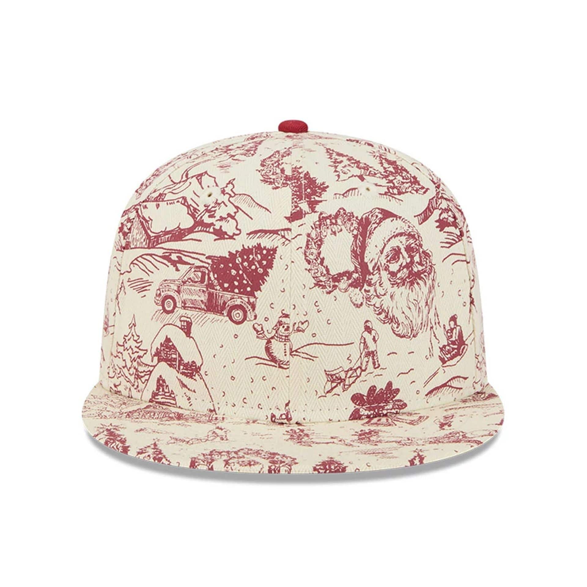 Pictured is this New Era Holiday Essentials 59FIFTY Fitted cap in white. 3