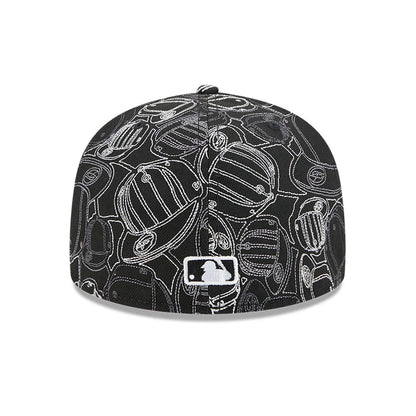 Pictured is this MLB Cap Scramble Houston Astros 59FIFTY Fitted cap in black. 5