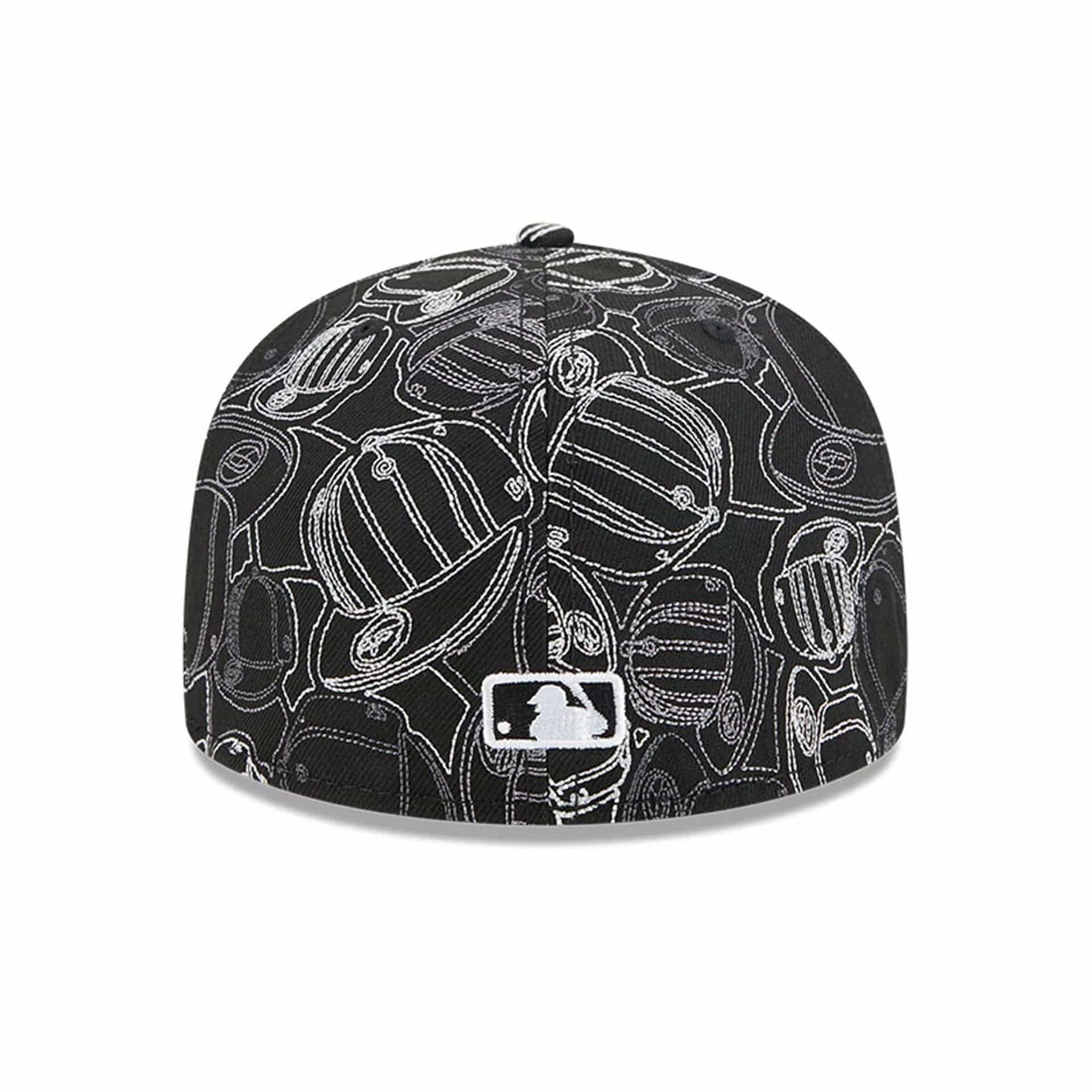 Pictured is this MLB Cap Scramble Houston Astros 59FIFTY Fitted cap in black. 5