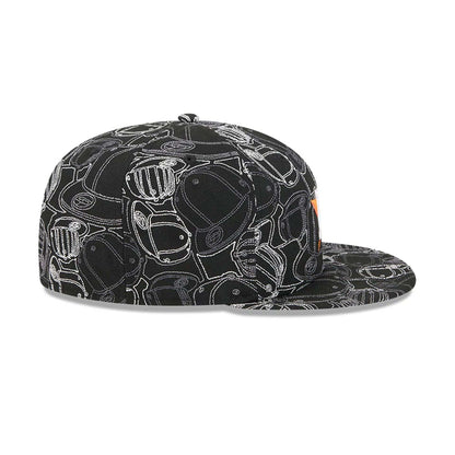 Pictured is this MLB Cap Scramble Houston Astros 59FIFTY Fitted cap in black. 7