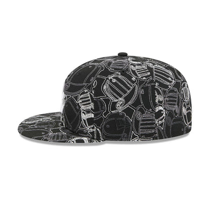 Pictured is this MLB Cap Scramble Atlanta Braves 59FIFTY Fitted cap in black. 6