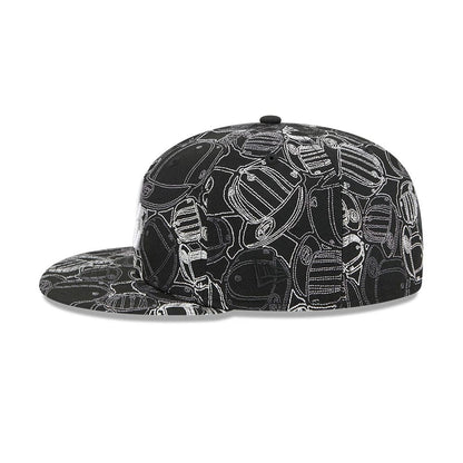 Pictured is this MLB Cap Scramble Atlanta Braves 59FIFTY Fitted cap in black. 6