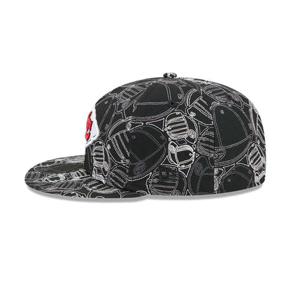 Pictured is this NFL Cap Scramble Kansas City Chiefs 59FIFTY Fitted cap in black. 7