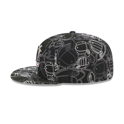 Pictured is this NHL Cap Scramble Anaheim Ducks 59FIFTY Fitted cap in black. 6