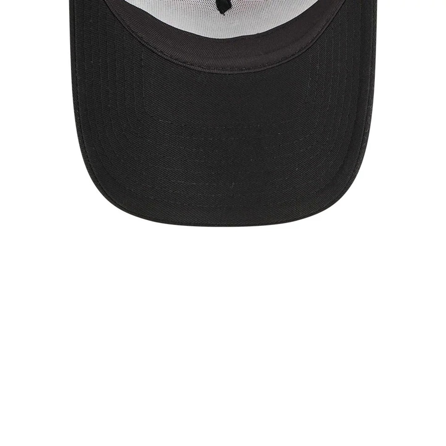 Pictured is this MLB Novelty Check Atlanta Braves 9FORTY A-Frame cap in black. 7