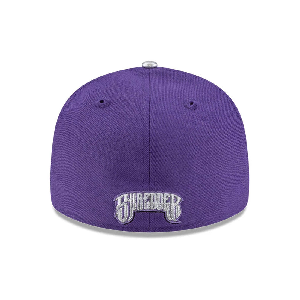 Pictured is this Shredder Teenage Mutant Ninja Turtles 59FIFTY Fitted cap in purple. 3