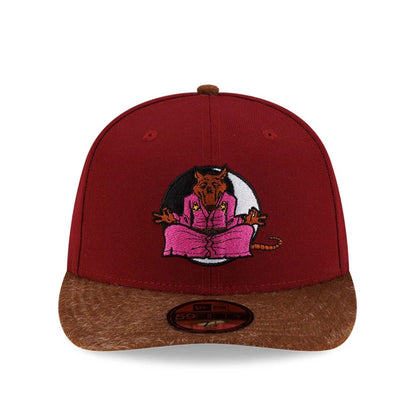 Pictured is this Splinter Teenage Mutant Ninja Turtles 59FIFTY Fitted cap in dark red. 3