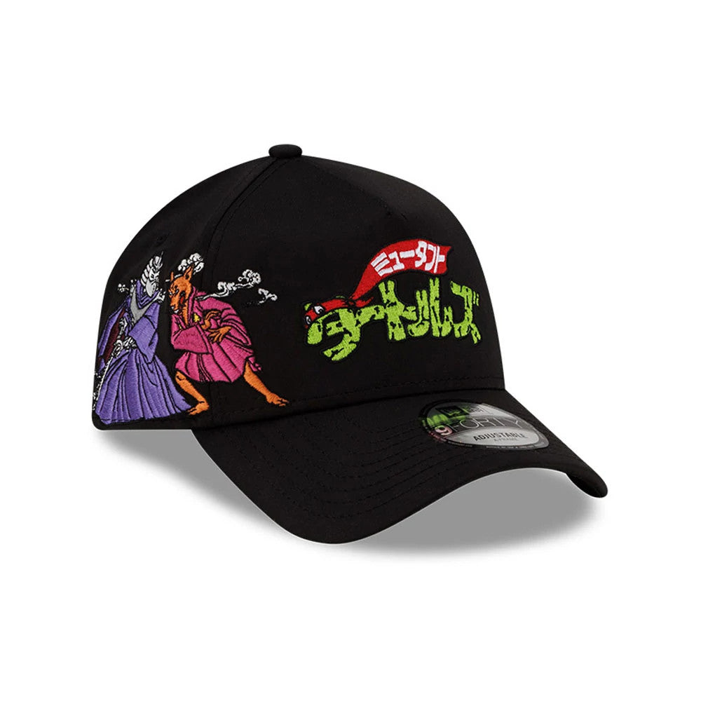 Pictured is this Teenage Mutant Ninja Turtles Kanji 9FORTY A-Frame cap in black. 1