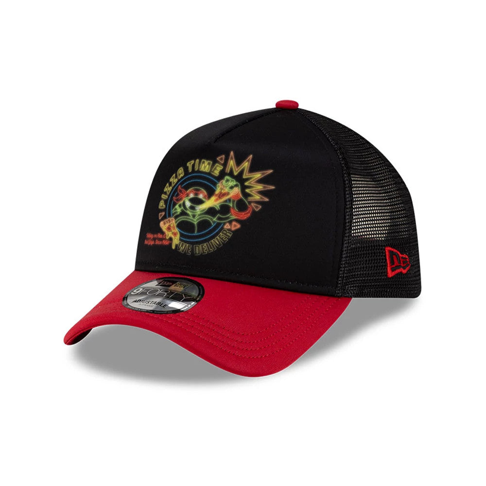 Pictured is this Neon Sign Teenage Mutant Ninja Turtles 9FORTY A-Frame cap in black. 1