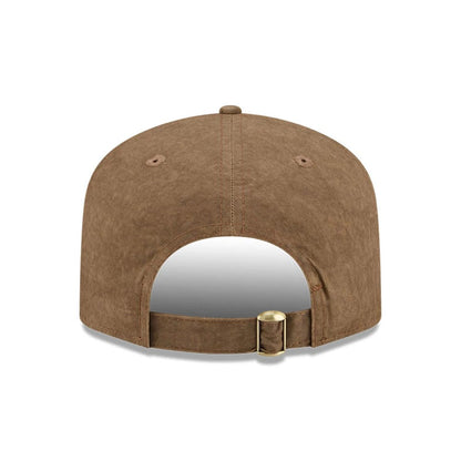 Pictured is this MLB Utility Linen New York Mets 19TWENTY cap in open brown. 6