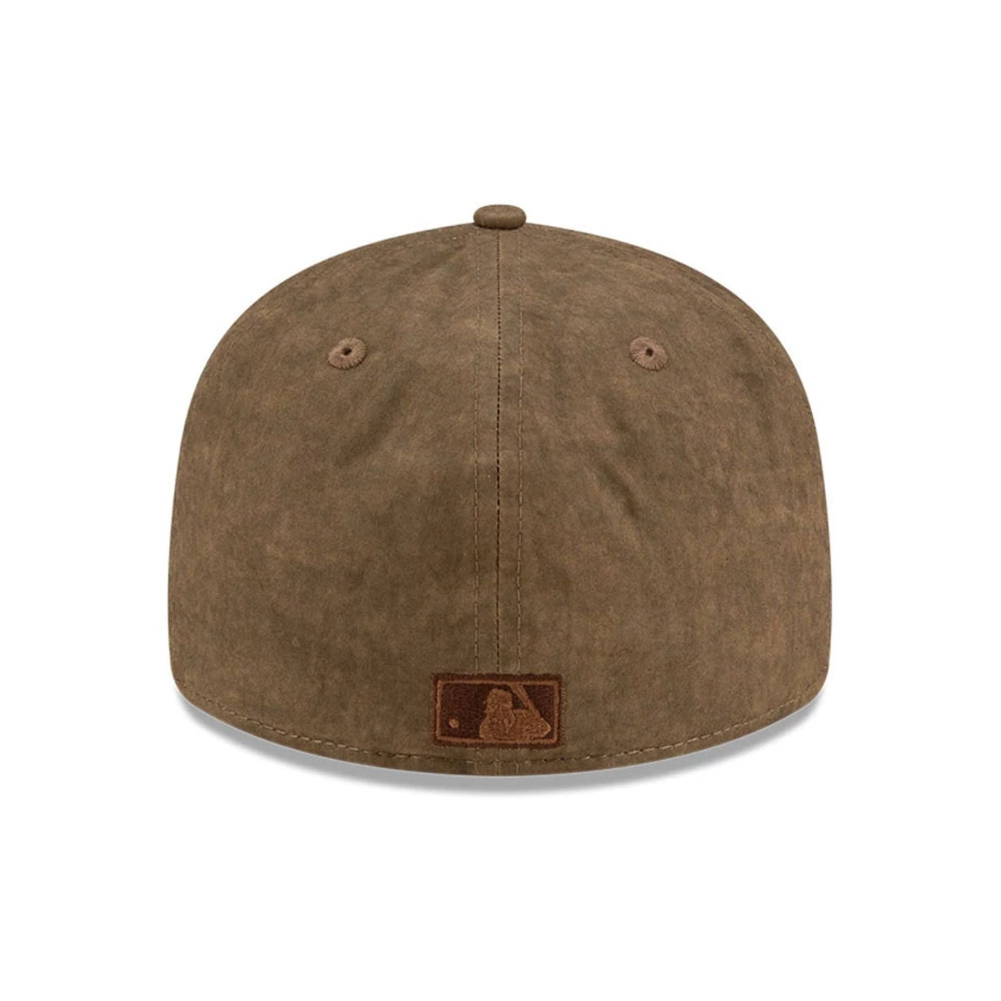 Pictured is this MLB Utility Linen Boston Red Sox Retro Crown 59FIFTY Fitted cap in open brown. 7