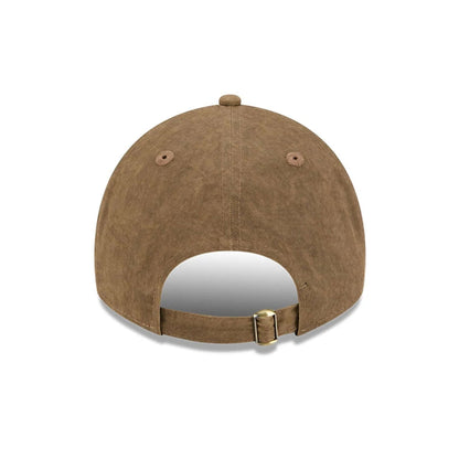 Pictured is this MLB Utility Linen New York Mets 9TWENTY A-Frame cap in open brown. 6