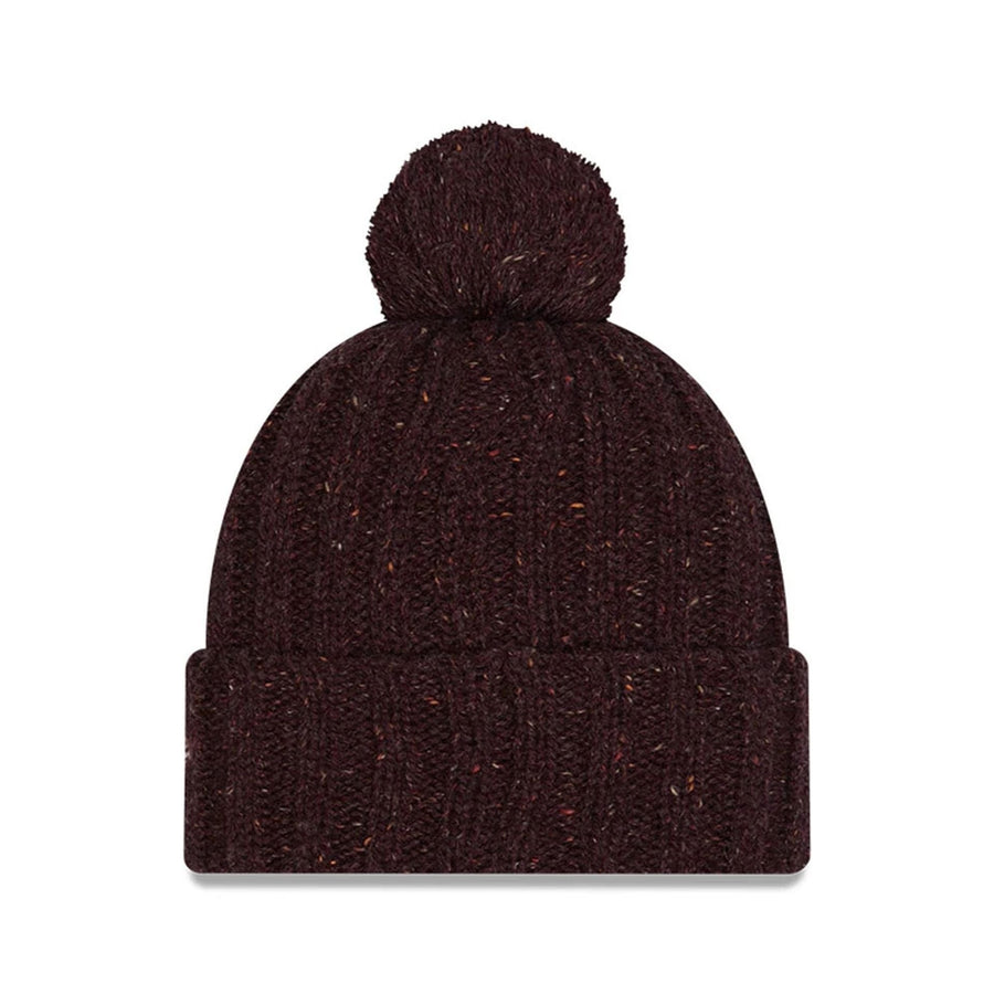 Pictured is this A Christmas Story Cuff knit Beanie hat in open brown. 3