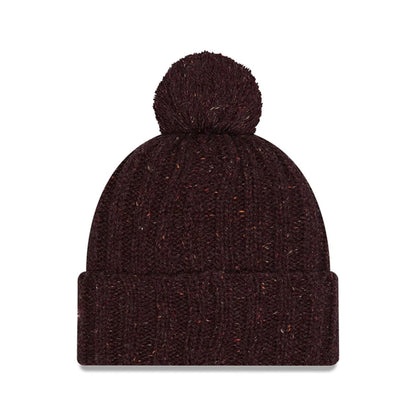 Pictured is this A Christmas Story Cuff knit Beanie hat in open brown. 3