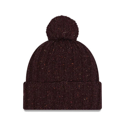 Pictured is this A Christmas Story Cuff knit Beanie hat in open brown. 3
