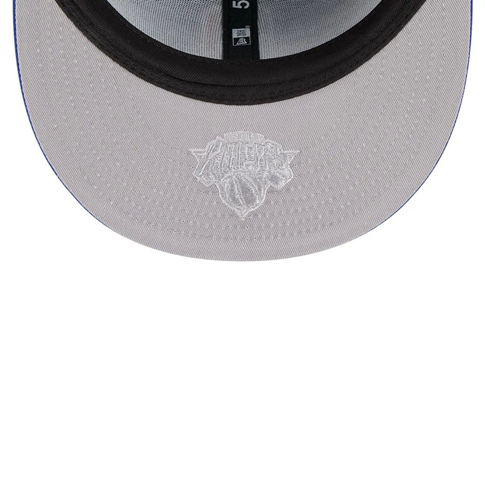 Pictured is this NBA All Star Game 2026 New York Knicks 59FIFTY Fitted cap in blue. 2