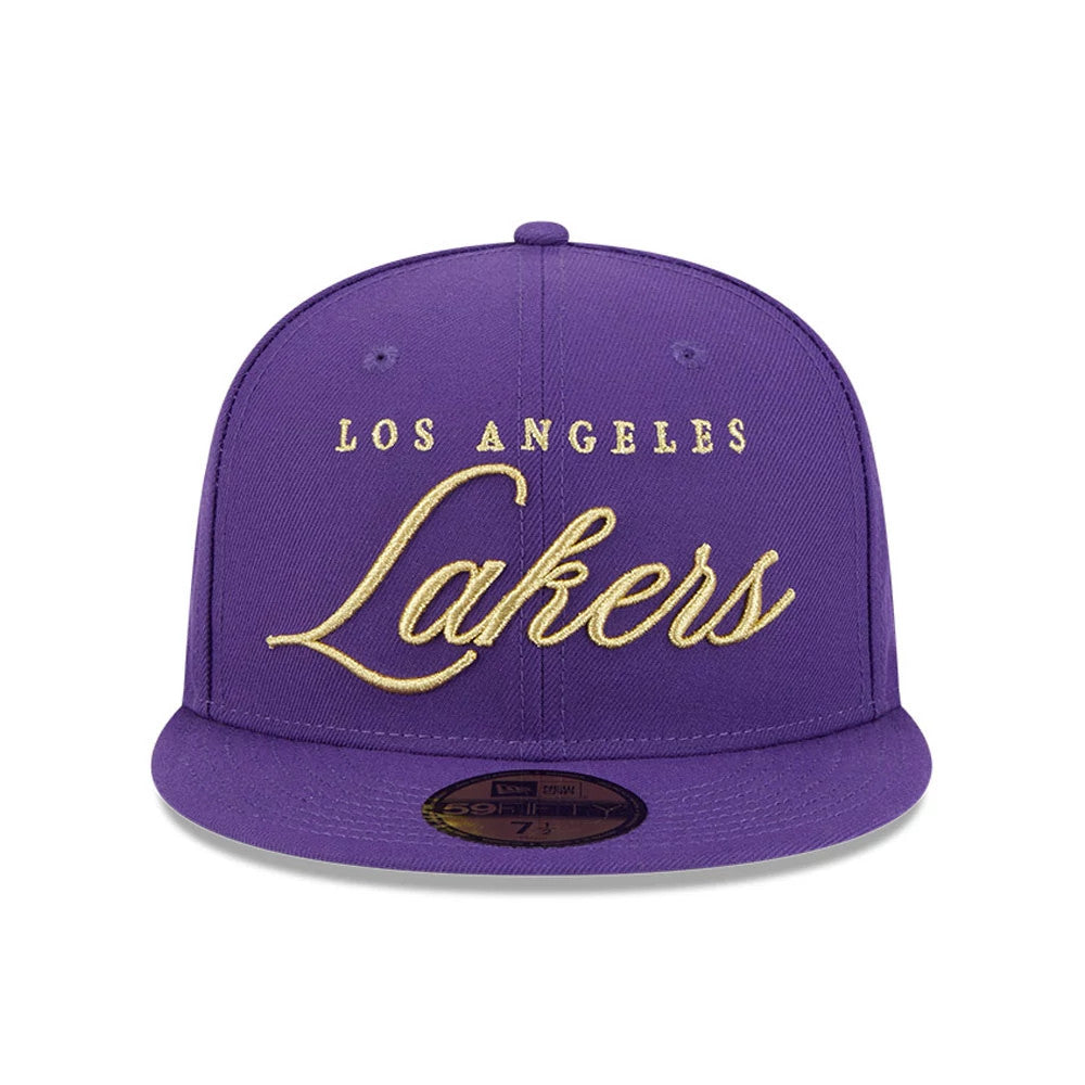 Pictured is this NBA All Star Game 2026 LA Lakers 59FIFTY Fitted cap in purple. 3