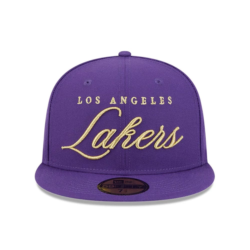 Pictured is this NBA All Star Game 2026 LA Lakers 59FIFTY Fitted cap in purple. 3