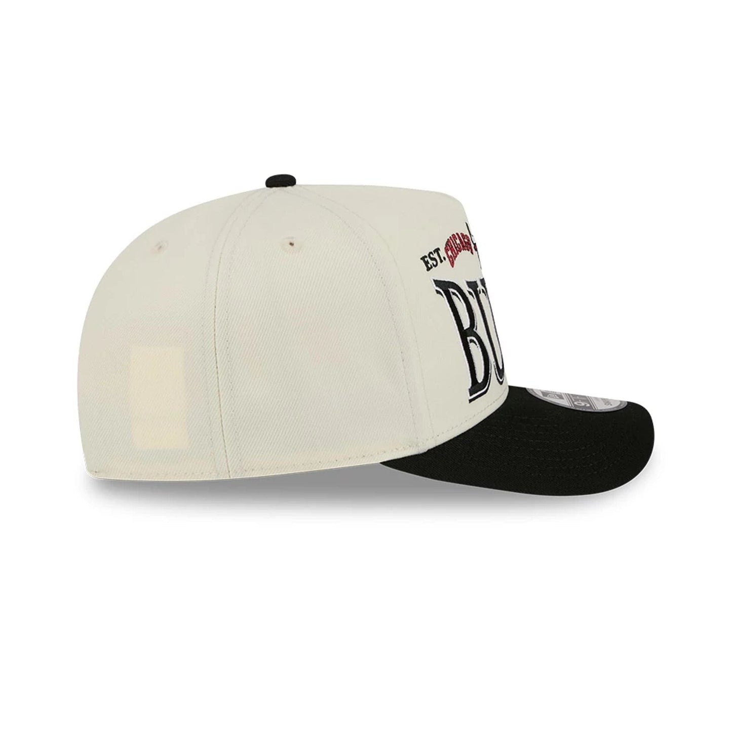 Pictured is this NBA All Star Game 2026 Chicago Bulls 9FIFTY A-Frame Snapback cap in White. 6