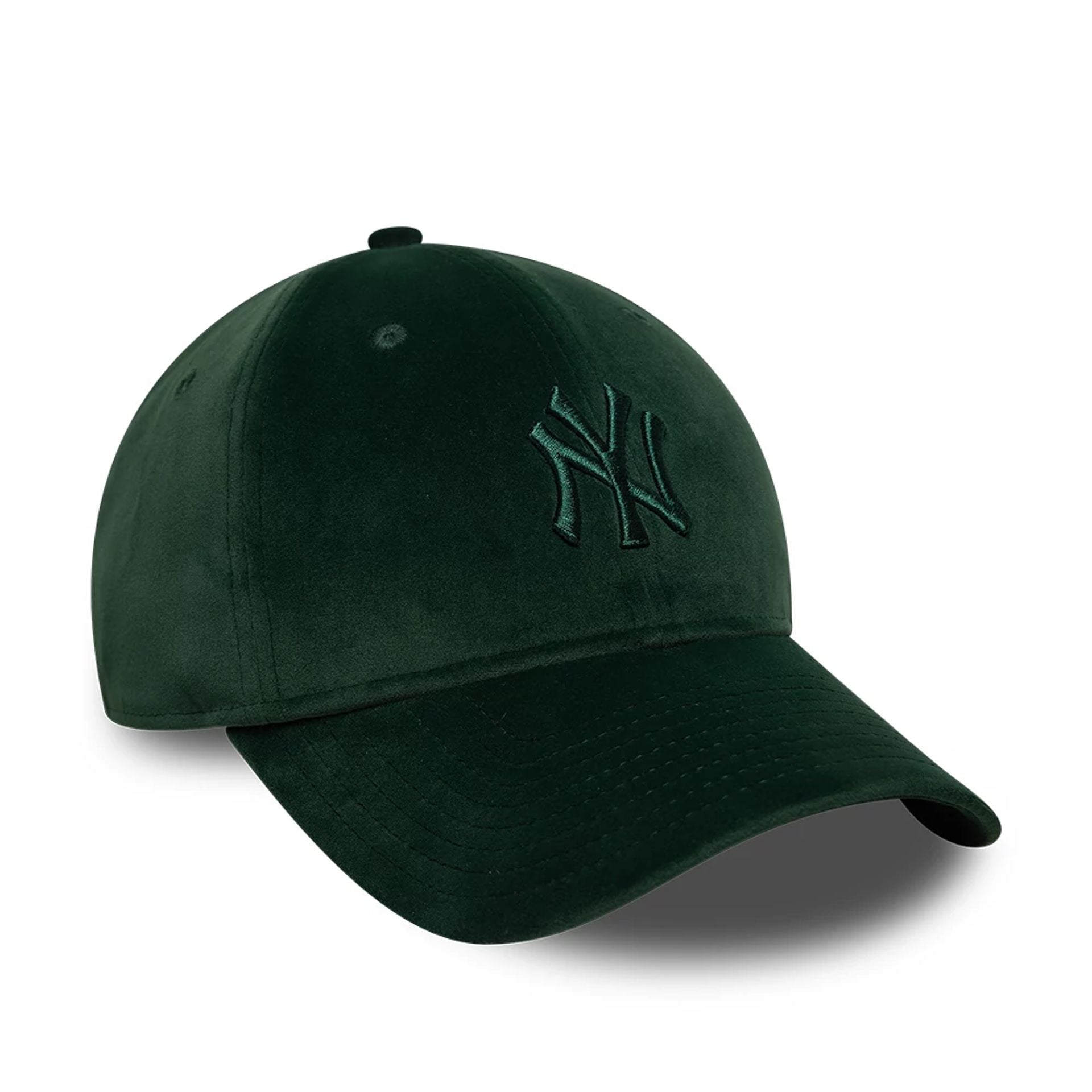 This is a New York Yankees MLB Velour Dark Green 9TWENTY Bow Back Adjustable Cap 4