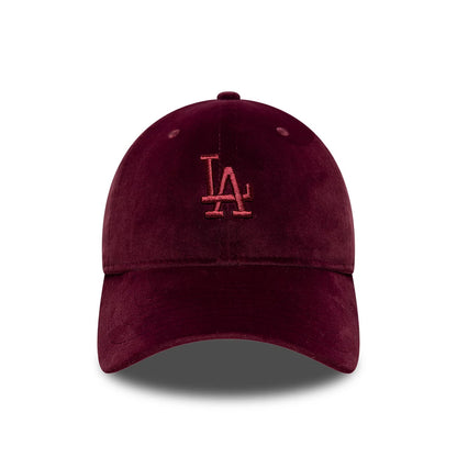 This is a LA Dodgers MLB Velour Dark Purple 9TWENTY Bow Back Adjustable Cap 3