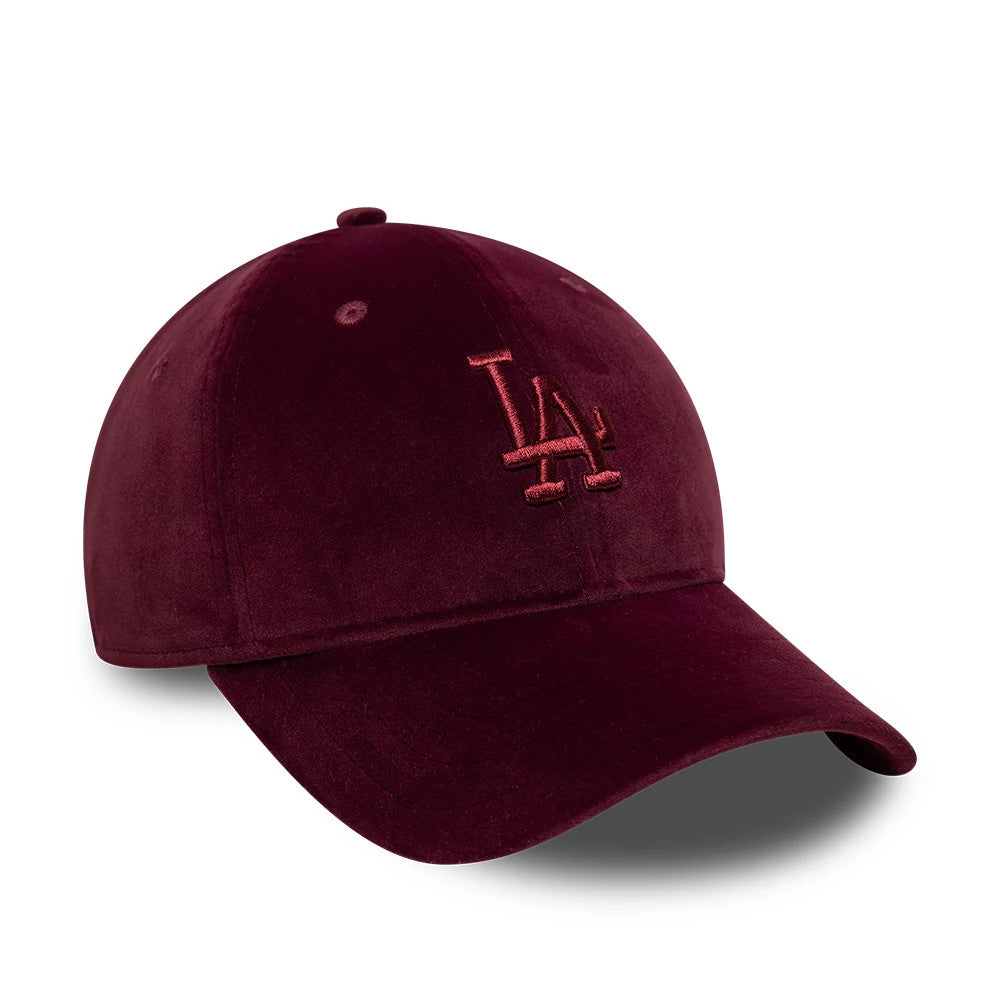 This is a LA Dodgers MLB Velour Dark Purple 9TWENTY Bow Back Adjustable Cap 4
