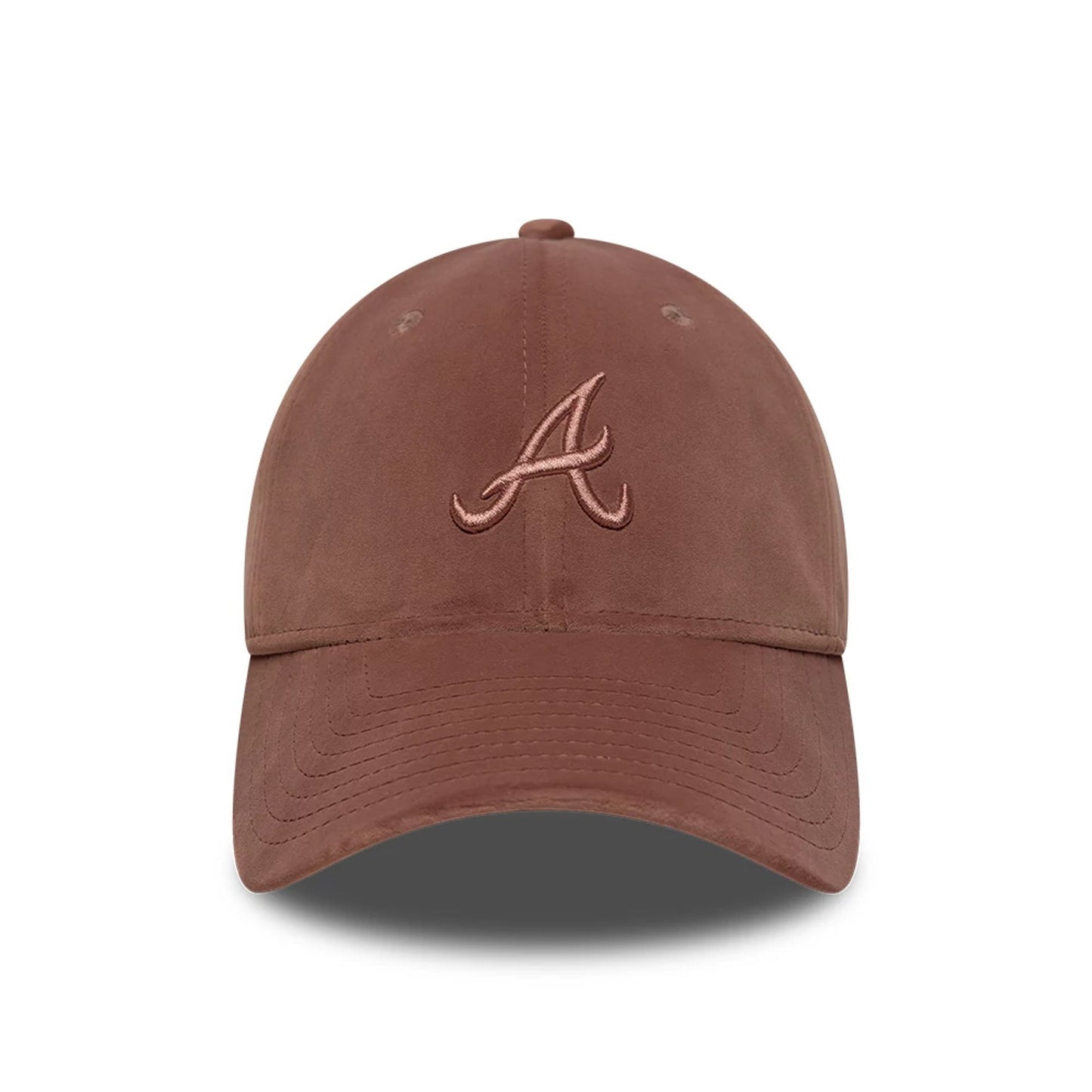 This is a Atlanta Braves MLB Velour Pastel Pink 9TWENTY Bow Back Adjustable Cap 3
