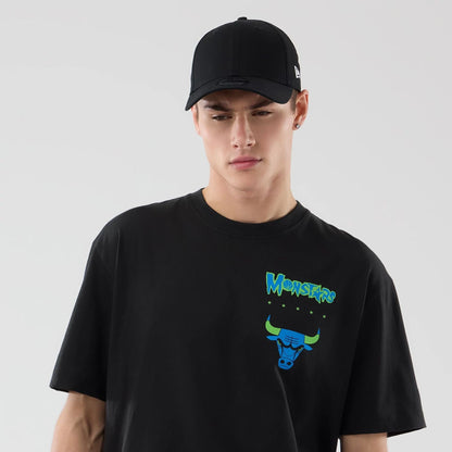 The model is wearing this Space Jam 2 X NBA Chicago Bulls T-Shirt in black. 7