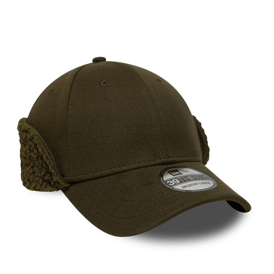 Pictured in this New Era Green 39THIRTY Downflap Stretch Fit Cap 4