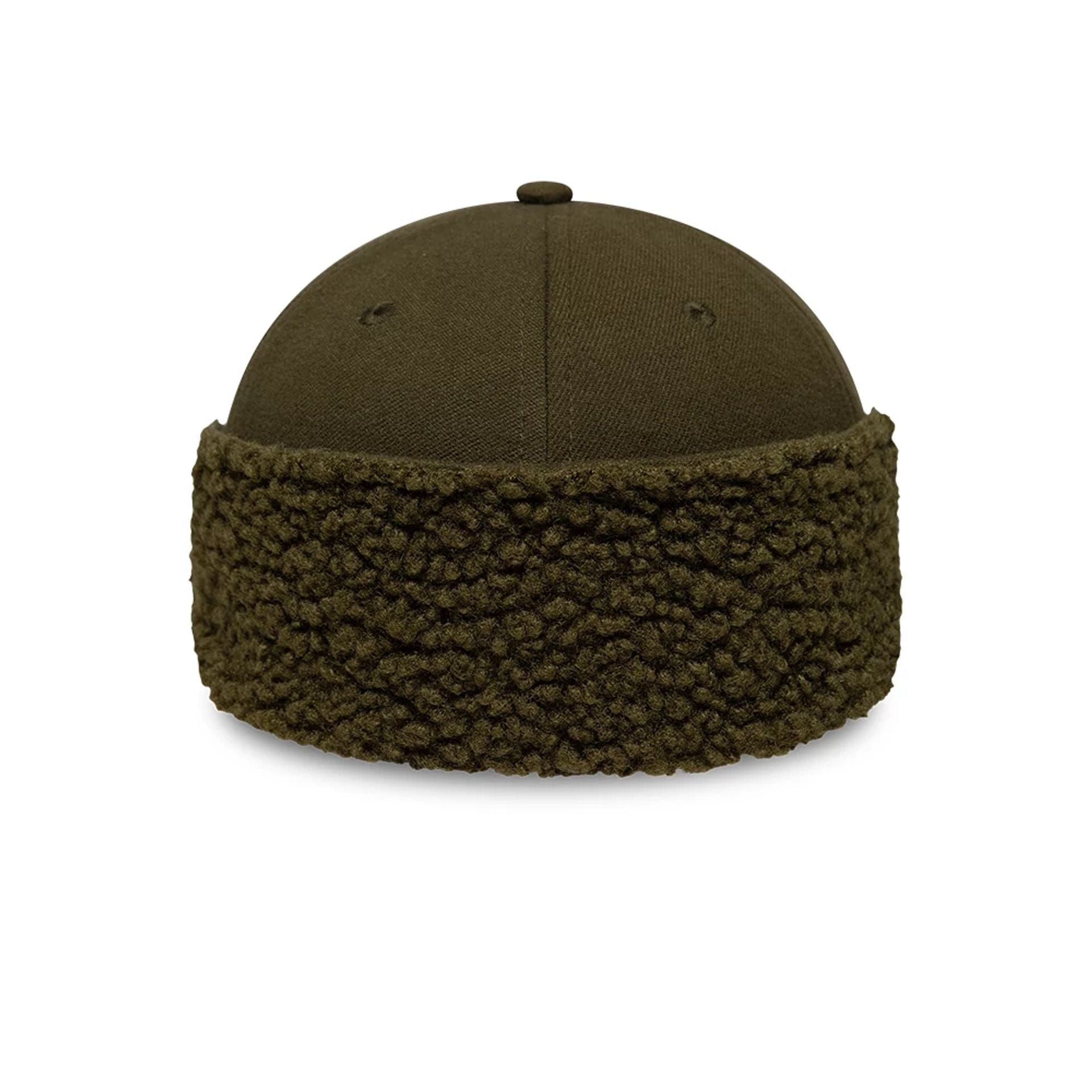 Pictured in this New Era Green 39THIRTY Downflap Stretch Fit Cap 2