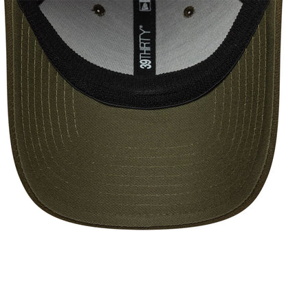 Pictured in this New Era Green 39THIRTY Downflap Stretch Fit Cap 7