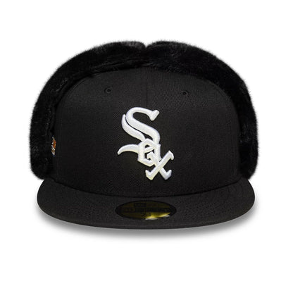 Pictured is this MLB World Series Chicago White Sox Dogear 59FIFTY Fitted cap in black. 3
