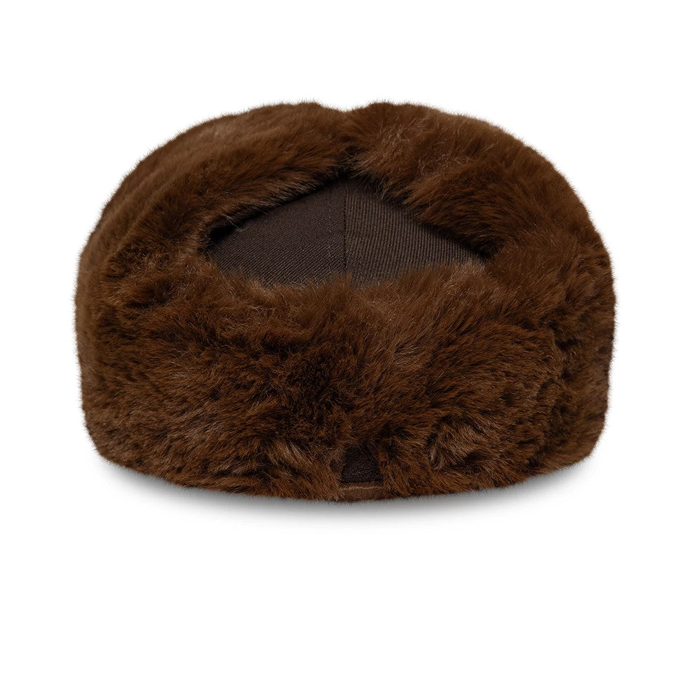 Pictured is this MLB World Series New York Yankees Dogear 59FIFTY Fitted cap in dark brown. 6