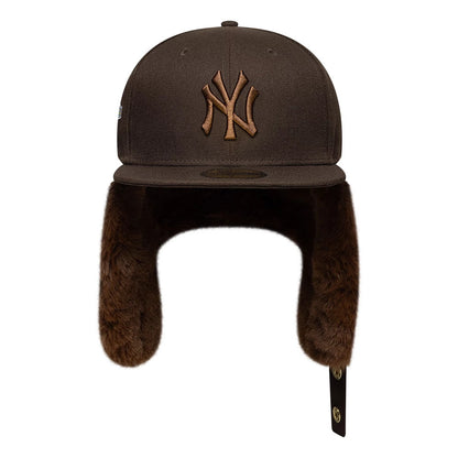 Pictured is this MLB World Series New York Yankees Dogear 59FIFTY Fitted cap in dark brown. 8