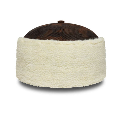 Pictured is this New Era Cord Downflap 59FIFTY Fitted cap in dark brown. 6