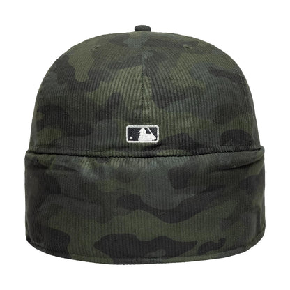 Pictured is this MLB Cord New York Yankees Downflap 59FIFTY Fitted cap in green. 8