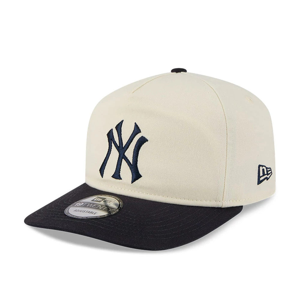 Pictured is this MLB 2 Tone Washed New York Yankees 19TWENTY cap in cream. 1