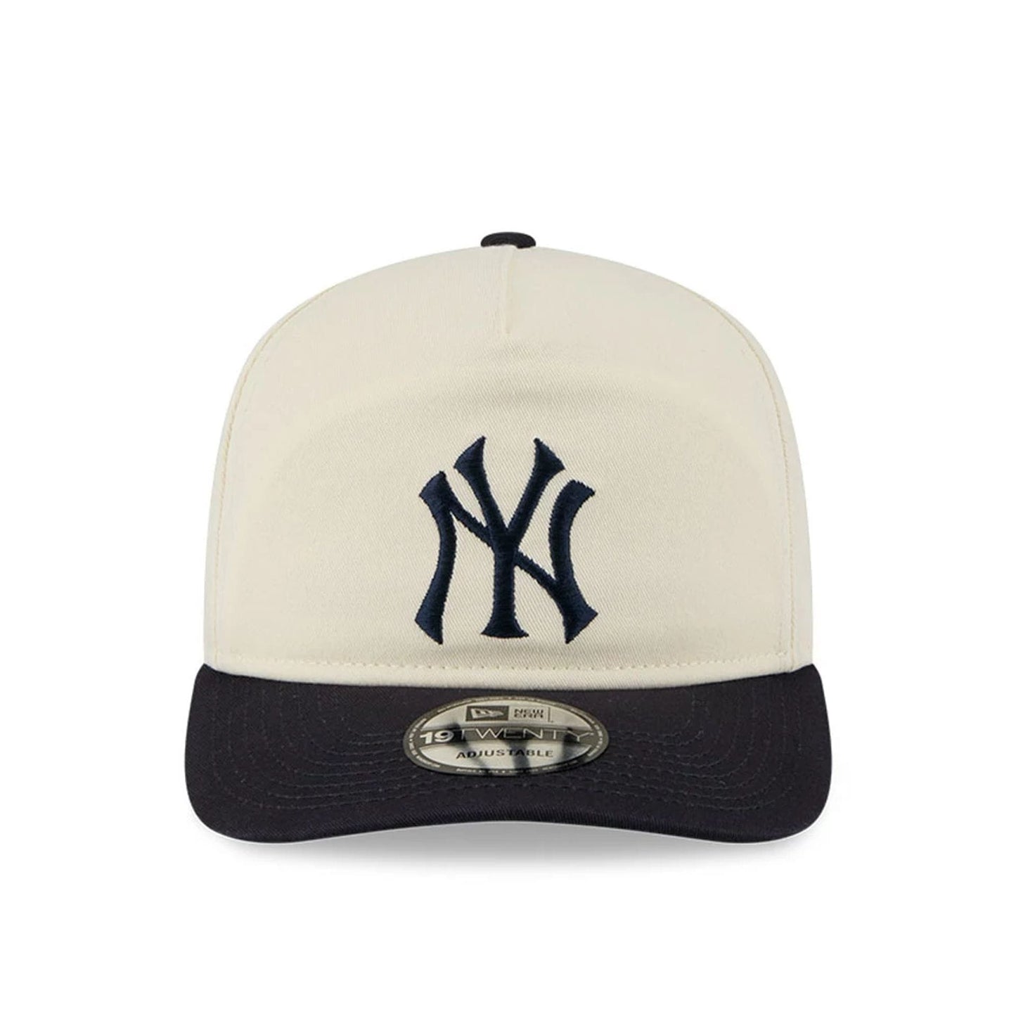 Pictured is this MLB 2 Tone Washed New York Yankees 19TWENTY cap in cream. 3